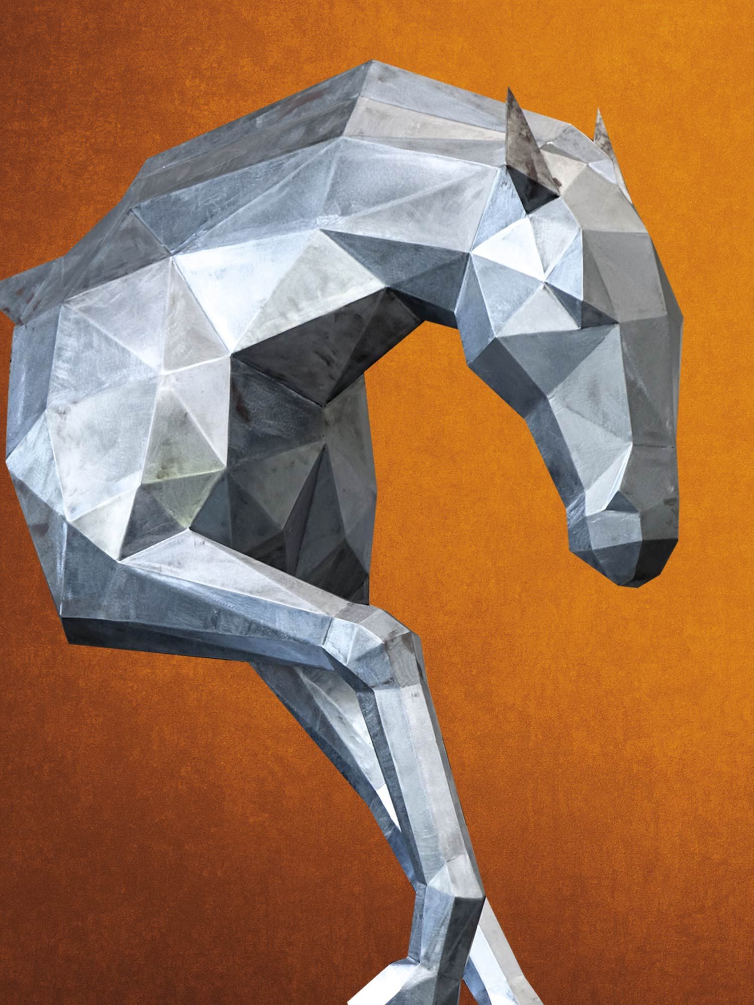 Metal sculpture of a horse by Hilep²